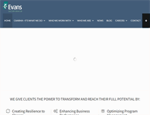 Tablet Screenshot of evansincorporated.com